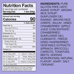 MadeGood Gluten Free Mixed Berry Granola Bar, 0.85 oz., 6 Bars/Box (307-00245)