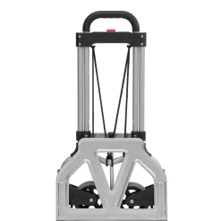 Magna Cart Steel Foldable Hand Truck with Telescoping Handle and 5" Rubber Wheels, 160 lbs., Silver/Black (MCI-S-SS)