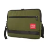 Manhattan Portage Henry Fabric Portfolio Case with Zipper Closure, Olive (843531063485)