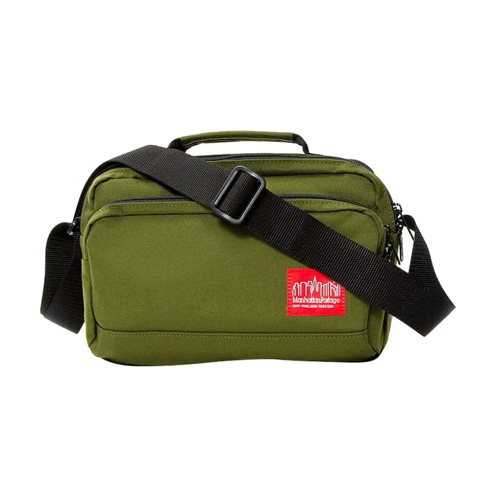 Manhattan Portage Shaw Fabric Casual Messenger Bag, Olive (1469 OLV)