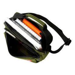 Manhattan Portage Shaw Fabric Casual Messenger Bag, Olive (1469 OLV)