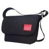 Manhattan Portage Vintage Messenger Bag Jr. Medium Black (1606V-JR BLK)