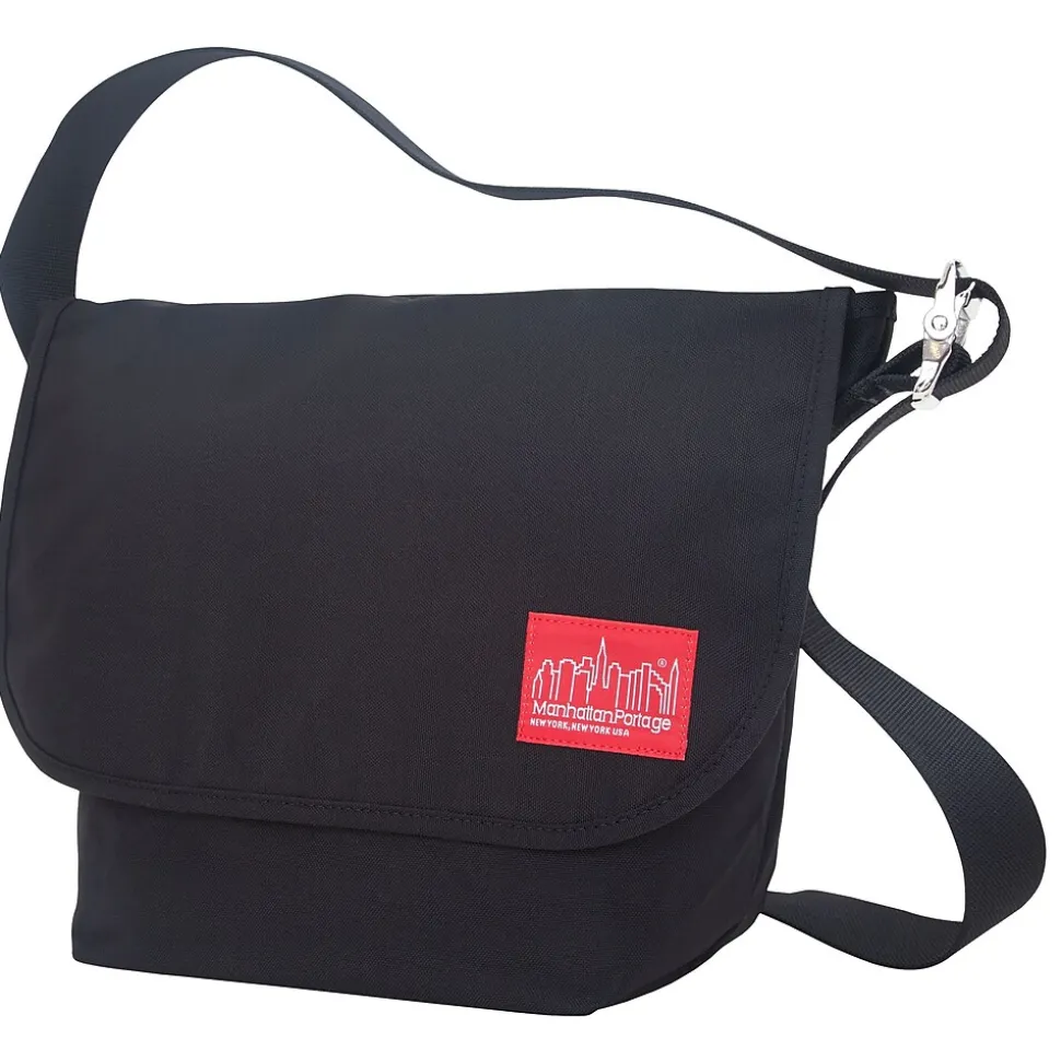 Manhattan Portage Vintage Messenger Bag Medium Black (1606V BLK)