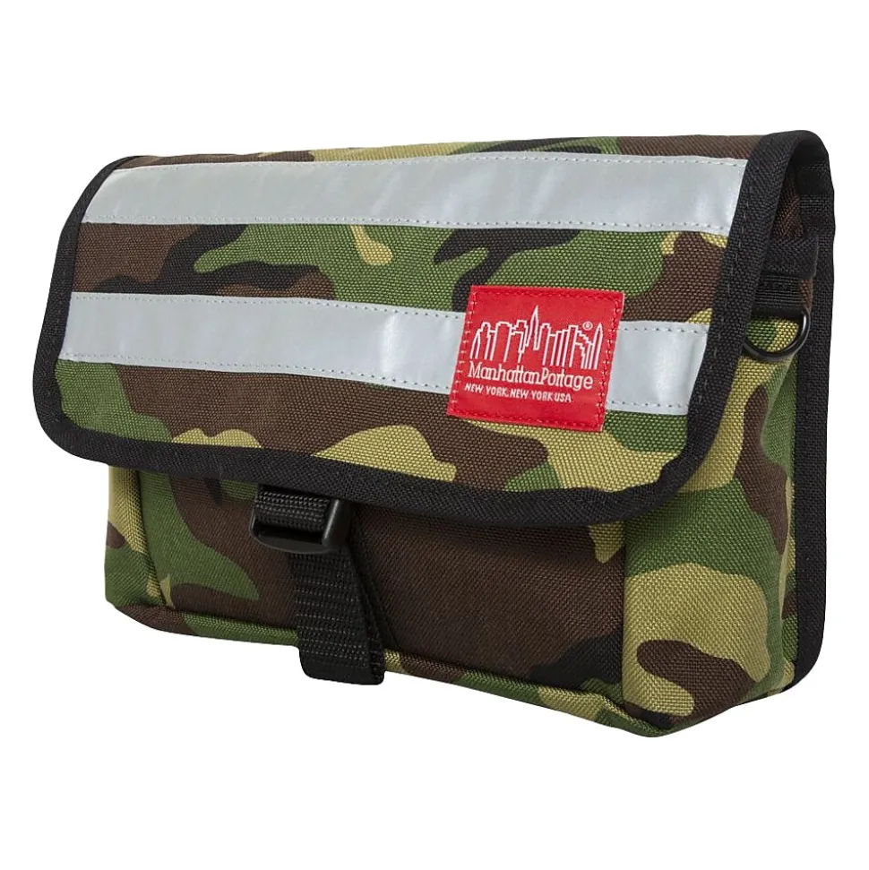 Manhattan Portage Wards Island Fabric Casual Messenger Bag, Camouflage (1120 CAM)