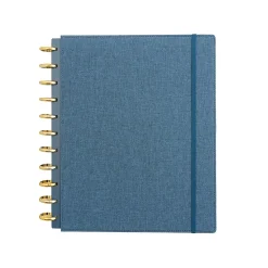 Martha Stewart Customizable Notebook, 9.5" x 11.38", Ruled, 60 Sheets, Navy (MS110N)