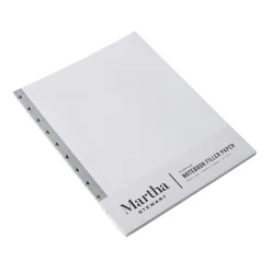 Martha Stewart Discbound College Ruled Filler Paper, 8.5" x 11", 10+ Punched, 50 Sheets/Pack (MS107V)