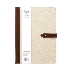 Martha Stewart Faux Leather Padfolio with Buckle Closure, Multicolor (MS101Z)