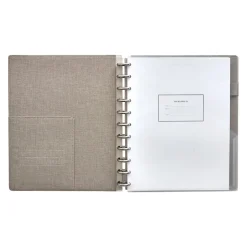 Martha Stewart Linen Letter Discbound Notebook, Letter Sized (MS102H)