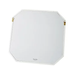 Martha Stewart Mobile Dry-Erase Whiteboard, Wood Frame, 14" x 14" (MS104G)