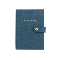 Martha Stewart Password Book, 4" x 5.5", Ruled, 72 Sheets, Navy (MS110H)