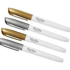 Martha Stewart Wet Erase Markers, Gold/Silver, 4/Pack (MS104J)