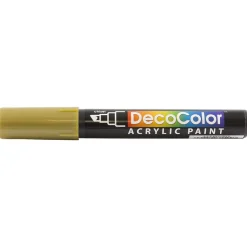 Marvy Uchida Acrylic Paint Markers, Chisel Tip, Gold, 2/Pack (526315GOa)