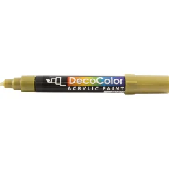 Marvy Uchida Acrylic Paint Markers, Chisel Tip, Gold, 2/Pack (526315GOa)