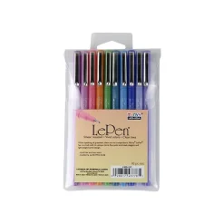 Marvy Uchida LePen Set C Permanent Marker, Micro Fine Tip, Assorted Inks, 10/Pack (430010C)