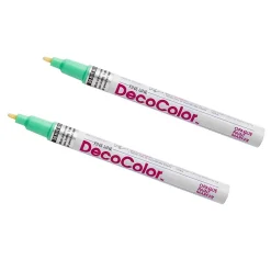 Marvy Uchida Opaque Paint Markers, Fine Tip, Peppermint Green, 2/Pack (7665903a)