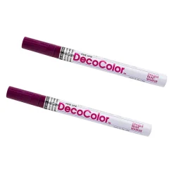 Marvy Uchida Opaque Paint Markers, Fine Tip, Plum Purple, 2/Pack (7665905a)