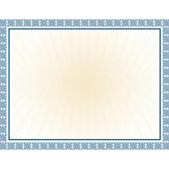 Masterpiece Studios Certificates, 8.5" x 11", Westminster Blue, 100/Pack (961032)
