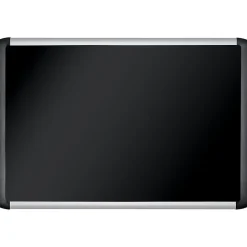 MasterVision Black Fabric Bulletin Board, 48" x72", Aluminum Frame (BVCMVI270301)