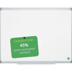 MasterVision Earth Gold Ultra Lacquered Steel Dry-Erase Whiteboard, Aluminum Frame, 4' x 3' (MA0507790)