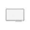 MasterVision® 48"H x 72"W Grid Porcelain Planner Dry Erase Board, Aluminum Frame