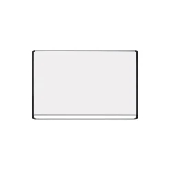 MasterVision® 48"(H) x 72"(W) Porcelain Magnetic Dry Erase Board, Aluminum Frame, Each