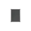 MasterVision® Slim-Line Enclosed Fabric Bulletin Board, Gray, 38" X 28" X 1 3/8" (VT630103690)