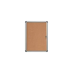 MasterVision® Slim-Line Enclosed Cork Bulletin Board, Cork, 38" X 28" X 1 3/8" (VT630101690)
