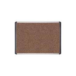 Mastervision® Tech Cork Board, 36" x 48", Silver and Black Frame (BVCMVI050501)