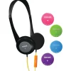 Maxell Action Kids On-Ear Headphones with Microphone, Multicolor (MXL195004)