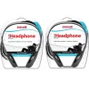 Maxell HP-200 Stereo Headphones, Black, 2/Pack (MAX190318-2)