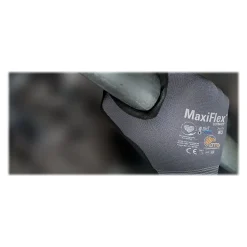 MaxiFlex 34-874 Nitrile Coated Nylon/Elastane Gloves, Small, 15 Gauge, A1 Cut Level, Dark Gray, 12 Pairs (34-874/S)