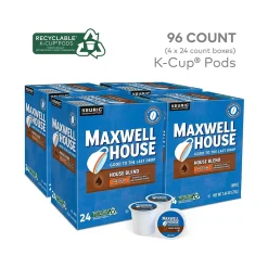 Maxwell House House Blend Coffee Keurig K-Cup Pod, Medium Roast, 96/Box (5303CT)
