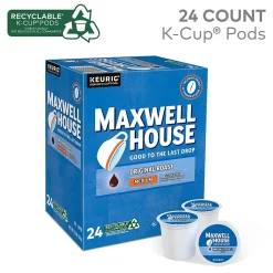 Maxwell House Original Roast Coffee Keurig® K-Cup® Pods, Medium Roast, 24/Box (5469)