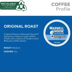Maxwell House Original Roast Coffee Keurig® K-Cup® Pods, Medium Roast, 24/Box (5469)