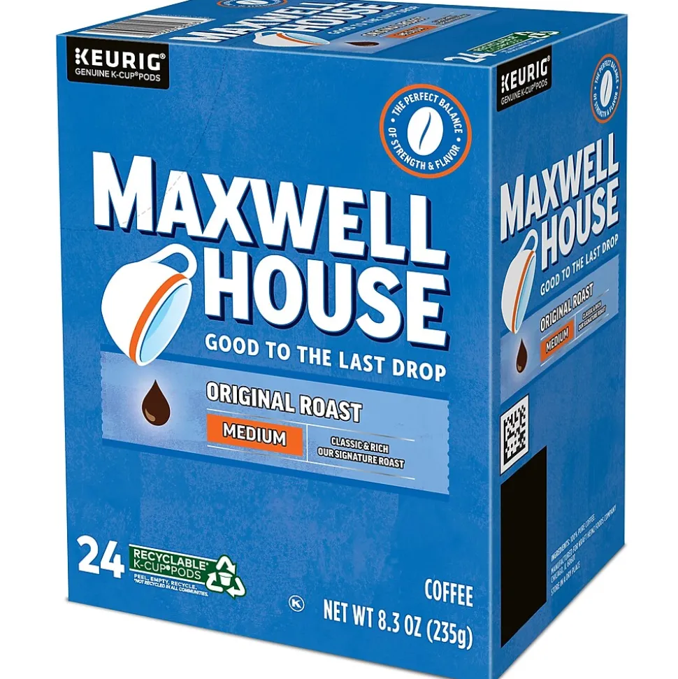 Maxwell House Original Roast Coffee, Keurig K-Cup Pod, Medium Roast, 96/Carton (5469CT)