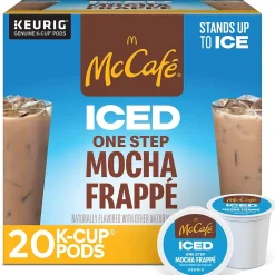 McCafe Mocha Frappe Iced Coffee Keurig® K-Cup® Pods, Medium Roast, 20/Box (5000372394)