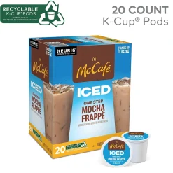 McCafe Mocha Frappe Iced Coffee Keurig® K-Cup® Pods, Medium Roast, 20/Box (5000372394)