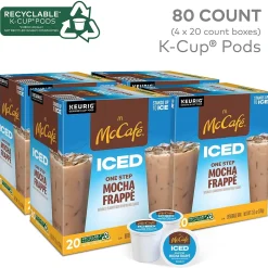 McCafe Mocha Frappe Iced Coffee Keurig® K-Cup® Pods, Medium Roast, 80/Carton (5000372394CT)