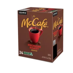 McCafe Premium Roast Coffee Keurig® K-Cup® Pods, Medium Roast, 24/Box (5000201379)