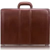 McKlein Coughlin Expandable Attache Briefcase, Top Grain Cowhide Leather, Brown (80464)
