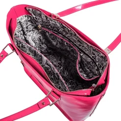 McKlein CRISTINA Fuchsia Genuine Leather Tote with Tablet Pocket, Large (97543)