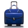McKlein Granville L Series Laptop Briefcase, Navy Genuine Leather (96147A)