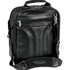 McKlein Laptop Pouch, Black Leather (4165)