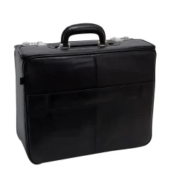 McKlein Laptop Roller, Black Leather (84665)