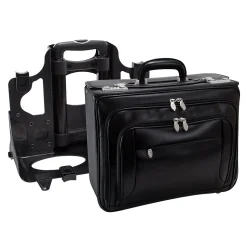 McKlein Laptop Roller, Black Leather (84665)