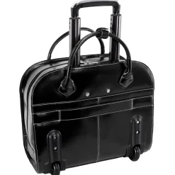 McKlein Limited Edition Laptop Briefcase, Black Leather (96145A)