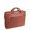 McKlein Montclare 13" Laptop Briefcase, Brown Leather (15494)