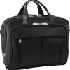 McKlein Pearson Expandable Double Compartment Laptop Briefcase, Tech-Lite Ballistic Nylon, Black (74565)