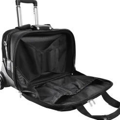 McKlein R Series, CHICAGO, Nylon, Patented Detachable Wheeled Laptop Overnight w/Removable Briefcase, Black (73585)