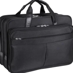 McKlein R Series Laptop Briefcase, Black Nylon (73985)